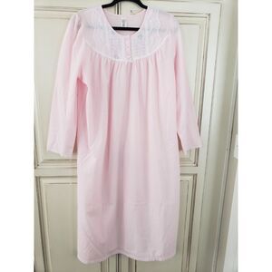 Classic Elements Nightgown Medium Pink Polyester Lace